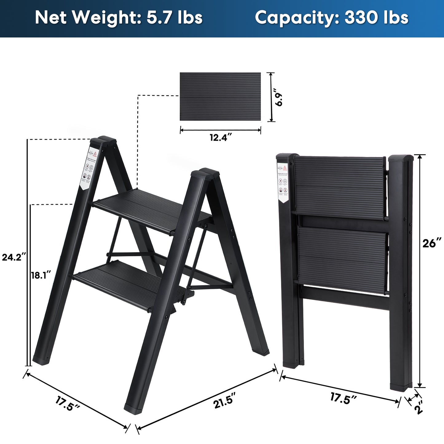 Miscoos 2 Step Ladder