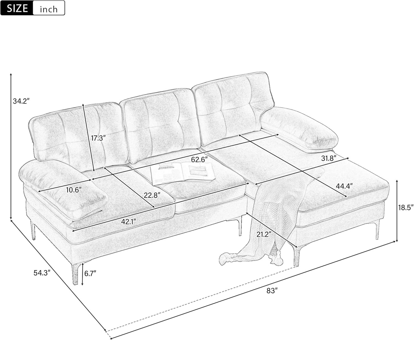 55.3" 4-in-1 Multi-Functional Sofa Bed with Cup Holder and USB Port-Milky Versatile Seating Solution for Living Rooms or Apartments, Cream White