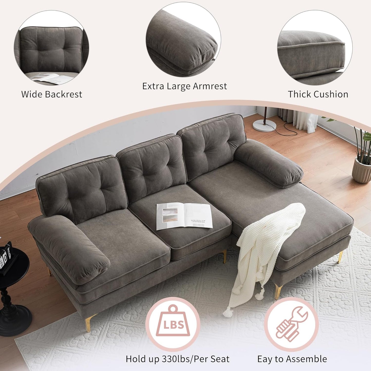 55.3" 4-in-1 Multi-Functional Sofa Bed with Cup Holder and USB Port-Milky Versatile Seating Solution for Living Rooms or Apartments, Cream White